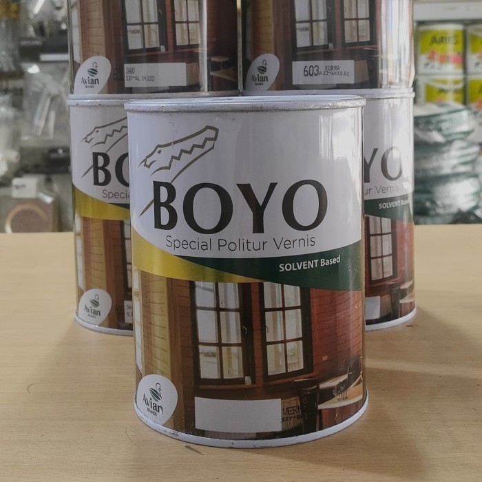 Avian BOYO Politur Plitur Pelitur 1kg Warna / Vernish 1 Liter 1 KG Cat Plitur Kayu [Avian Brands]