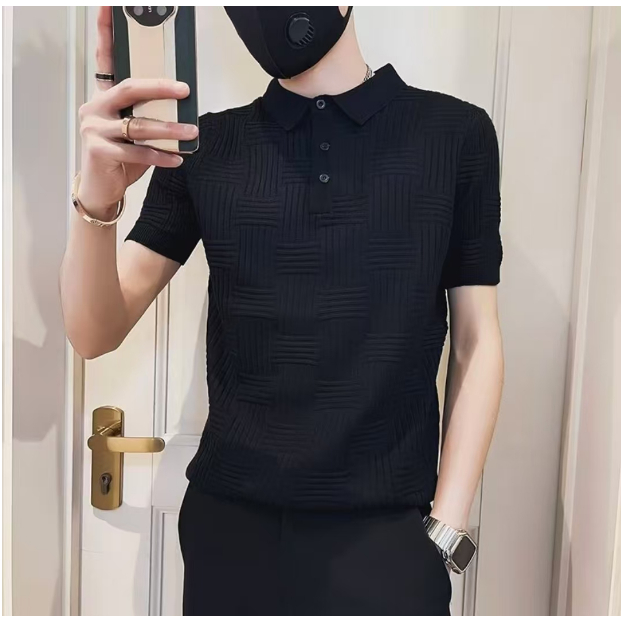 Terlaris Kaos Kerah Lengan Pendek Pria // Kaos Polo Pria // Kaos Kerah Berdiri Terbaru // Kaos Kerah