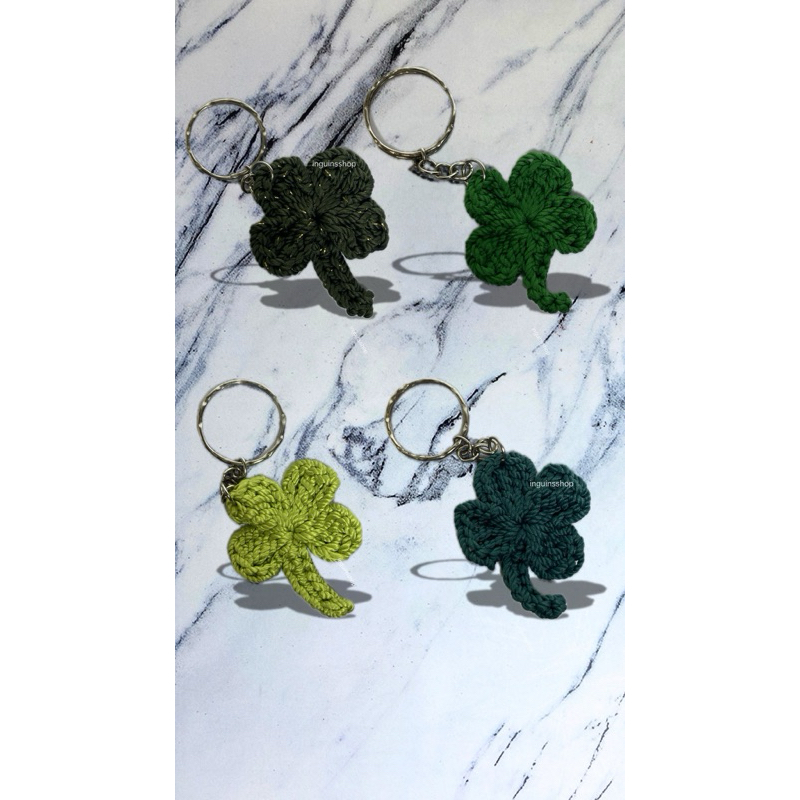 gantungan kunci clover semanggi keberuntungan viral Drakor