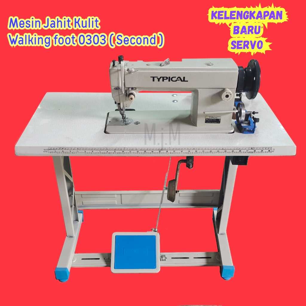MESIN JAHIT KULIT /MESIN JAHIT BAHAN TEBAL WALKINGFOOT WALKING FOOT 0303 SECOND ( MESIN BEKAS + KELE