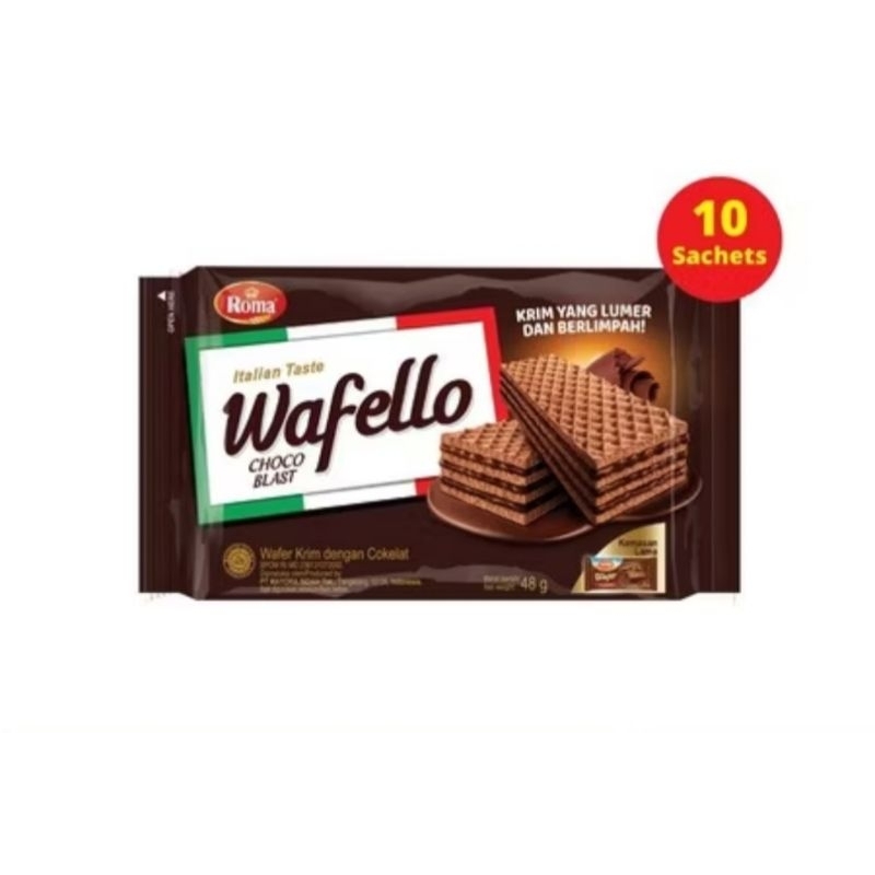 

Wafello Rasa Chocolate 17gr (1pack isi 10pcs)