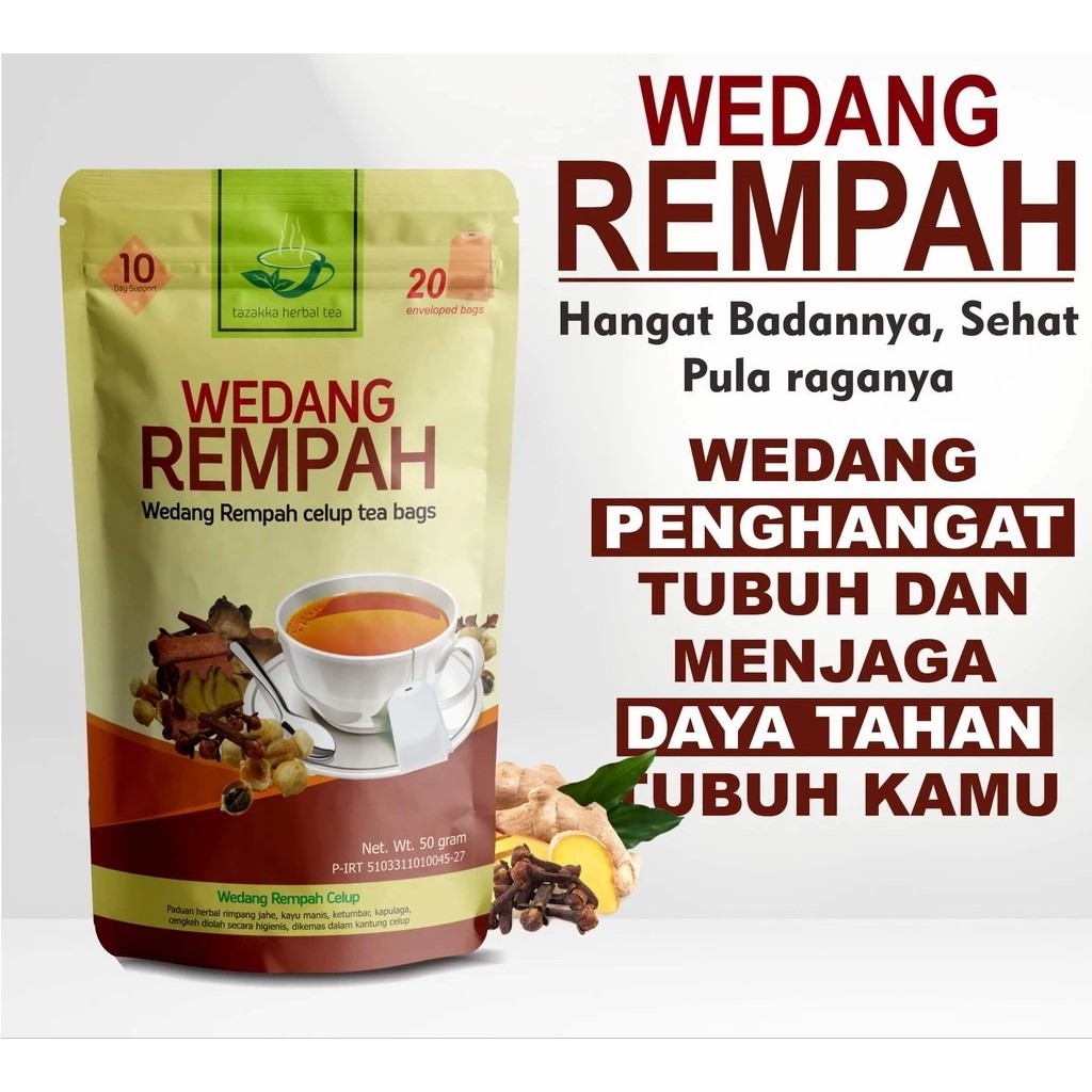 

Wedang Rempah Teh Celup Herbal Asli Original 20 Kantong Tea Bag Minuman Kesehatan Herbadrink