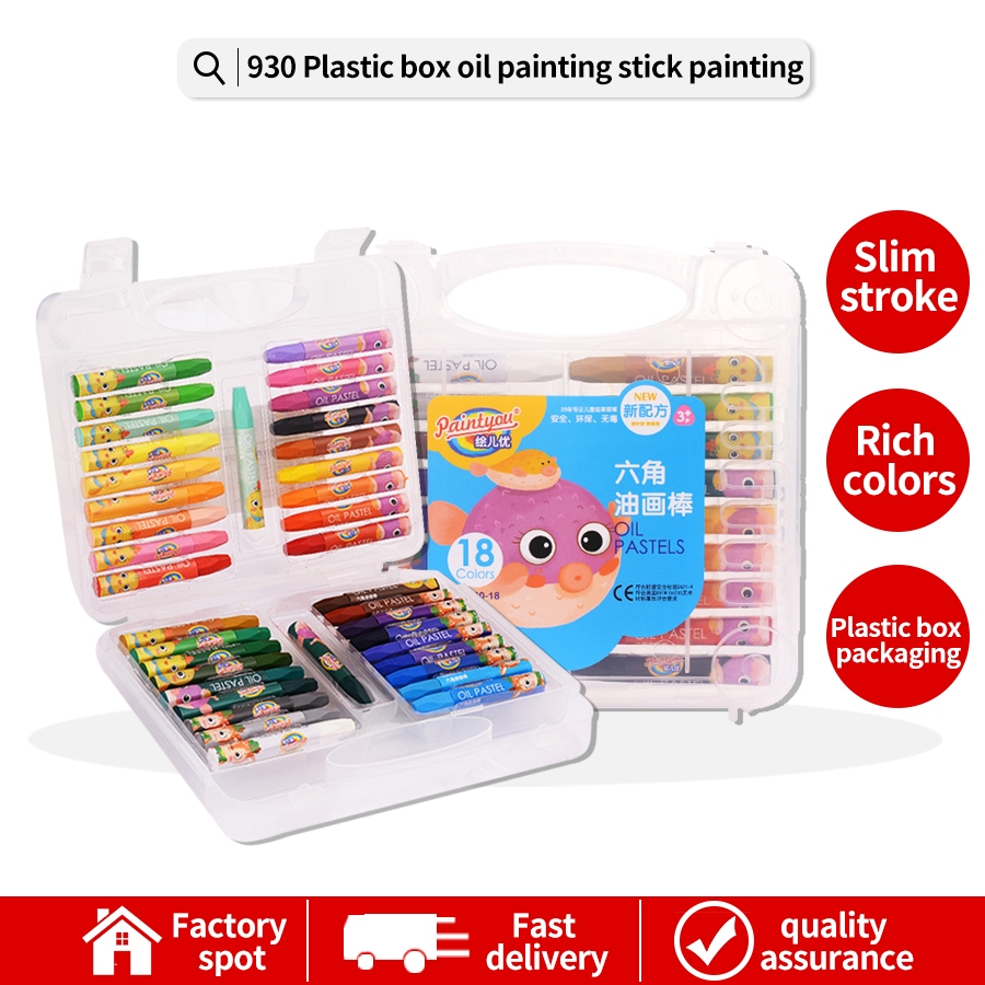 

Set Crayon Minyak 18 Warna - Dikemas dalam Kotak Plastik, Tidak Mudah Patah, Warna Cerah, Aman untuk Anak-anak