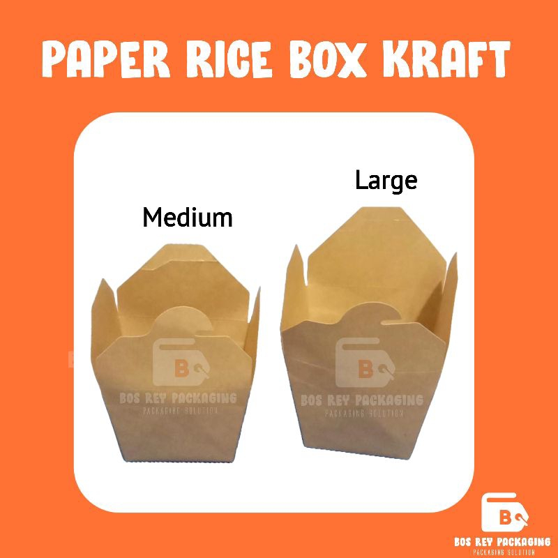 [ISI 25] FOOD PAIL PAPER PREMIUM LAMINASI M, L, HARGA PABRIK HALAL / RICE BOX TAKE AWAY / DUS NASI /