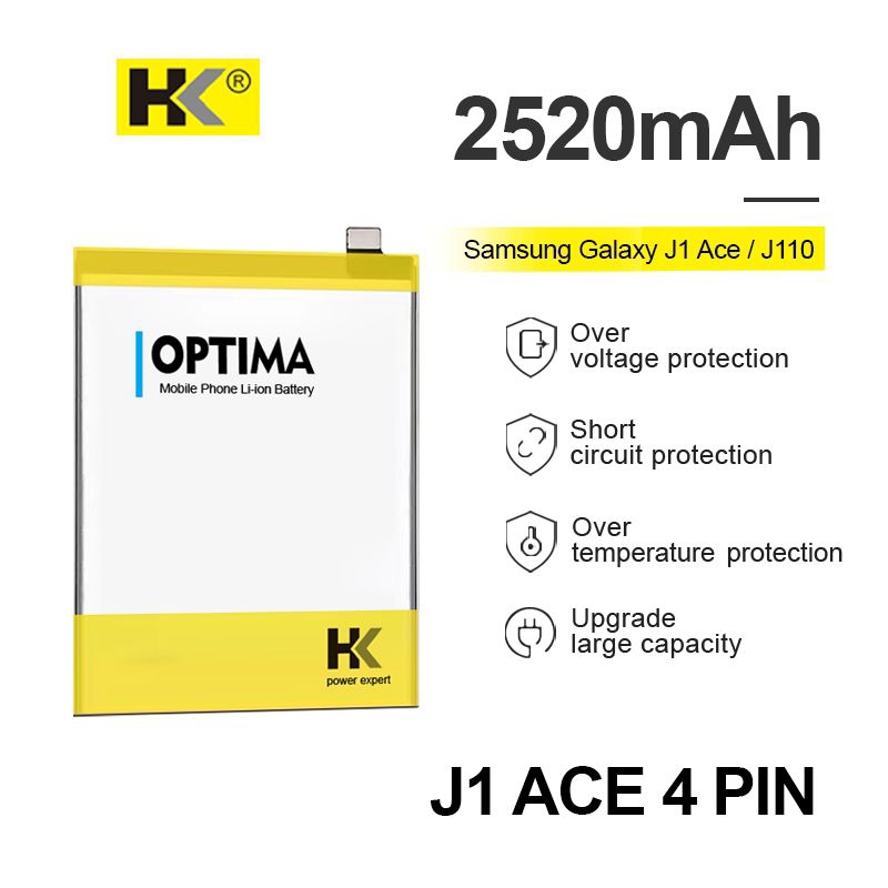 HK Optima Baterai Samsung galaxy J1 Ace / J110  2520mAh 3.8V Double IC