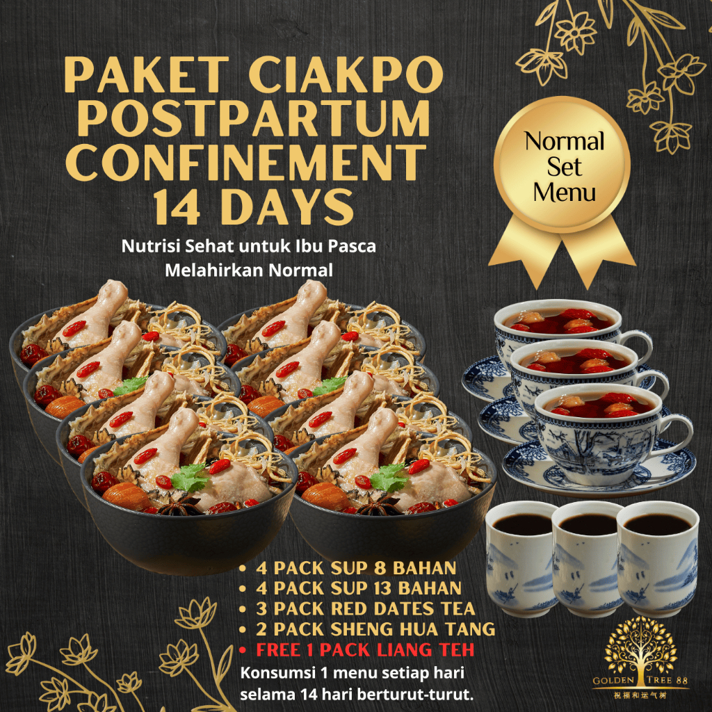 

PREMIUM PAKET 14 HARI HERBAL CONFINEMENT HABIS MELAHIRKAN FRESH ORI