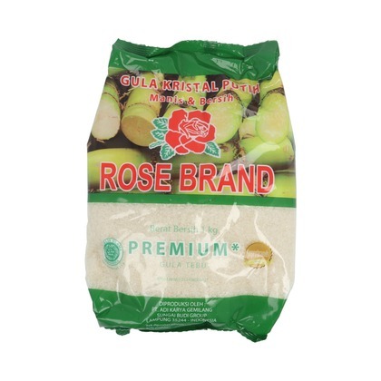

ROSE BRAND GULA PASIR PREMIUM PUTIH 1 KG, KEMASAN POUCH