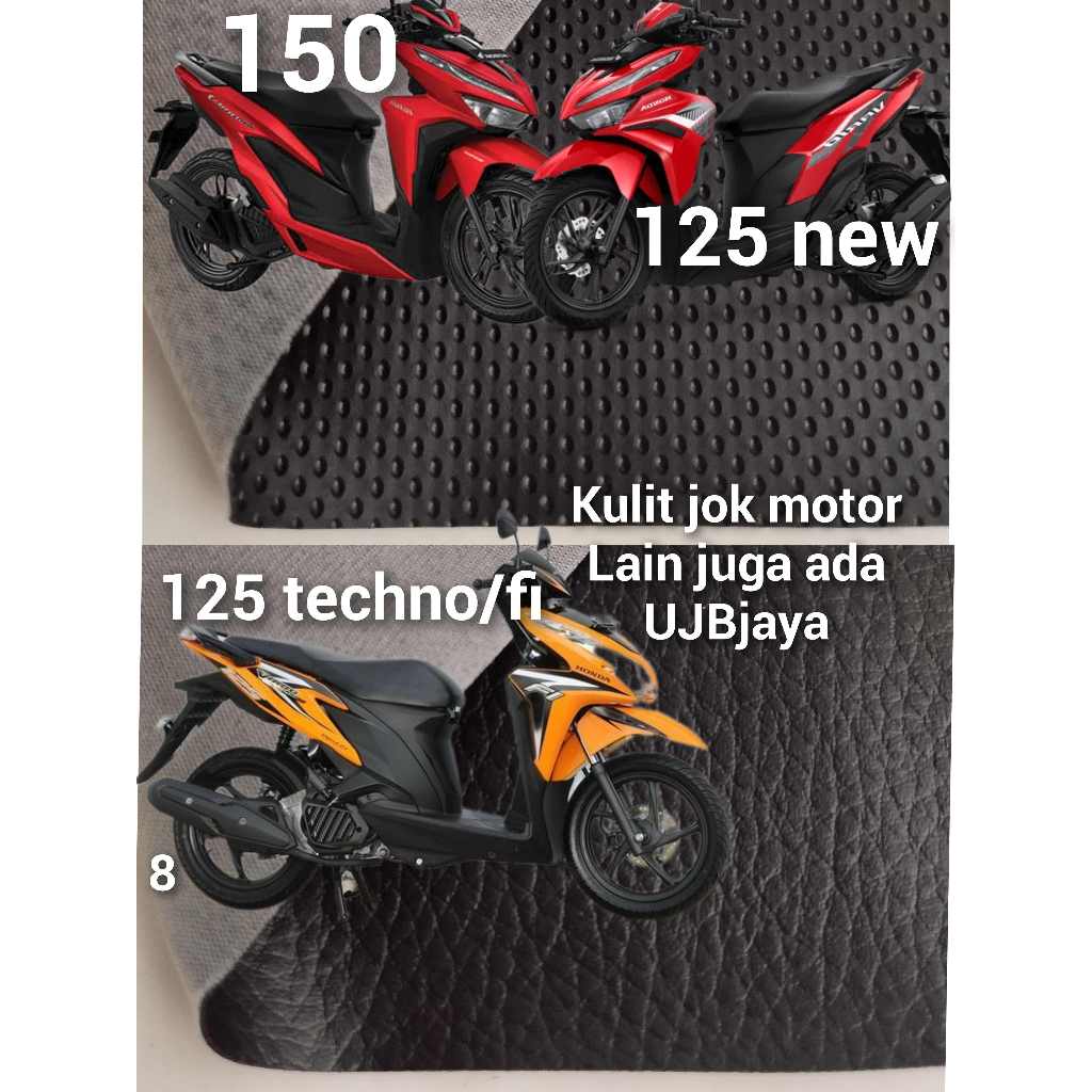 Kulit Jok Motor Vario 125 Fi / Vario 125 Techno Standar / Bahan Ori Sarung Jok Motor Vario Techno 12