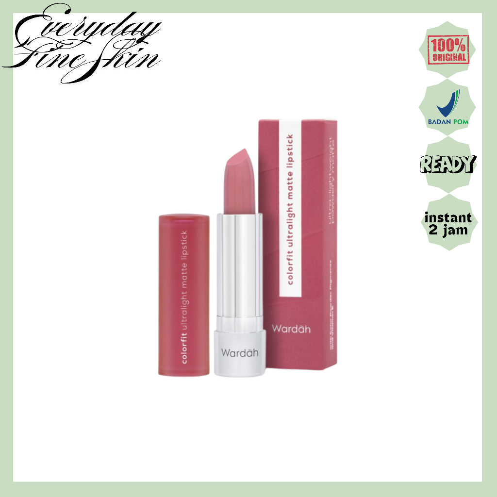 WARDAH Colorfit Ultralight Matte Lipstick Lipstik BPOM