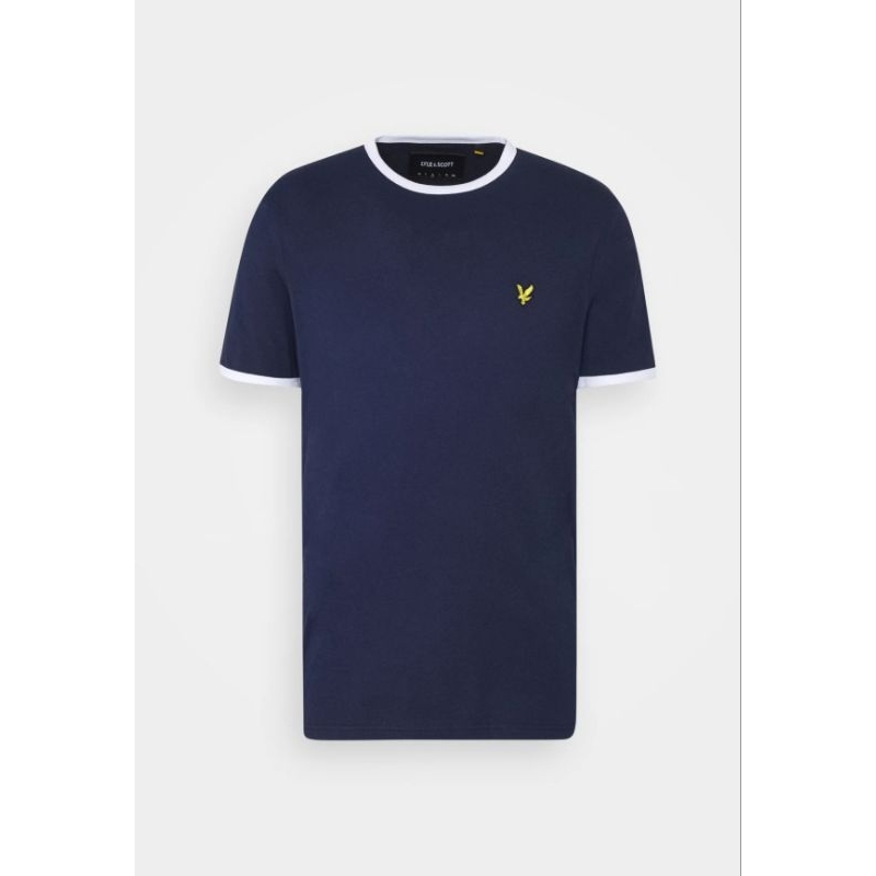 Lyle And Scott Ringer T-Shirt Navy Original