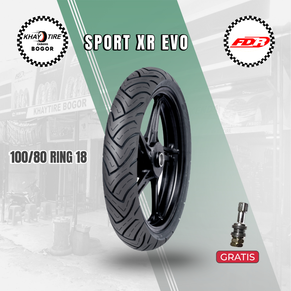 Ban Motor Moge Fdr Sport Xr Evo 100/80 Ring 18 Tubeless