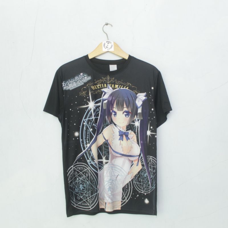 kaos anime danmachi hestia familia fullprint