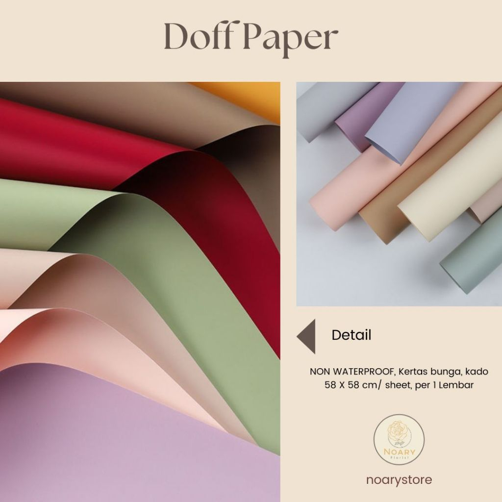 

DOFF PAPER / Flower Wrapping / Cellophane/ Kertas Grosir / Kertas Import /Buket Bunga / Florist Supply