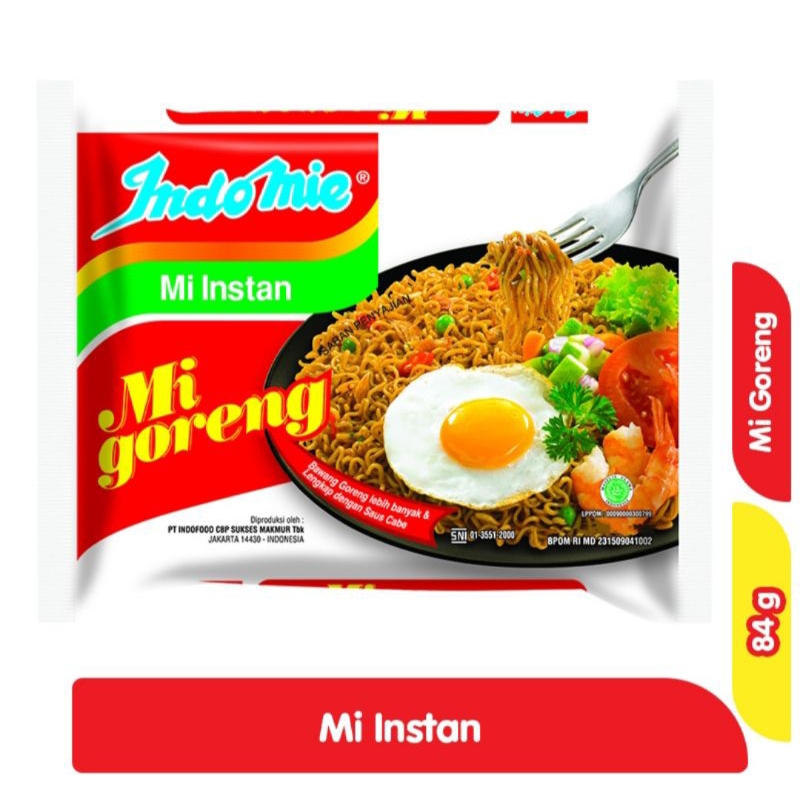 

INDOMIE mie instan goreng 84g