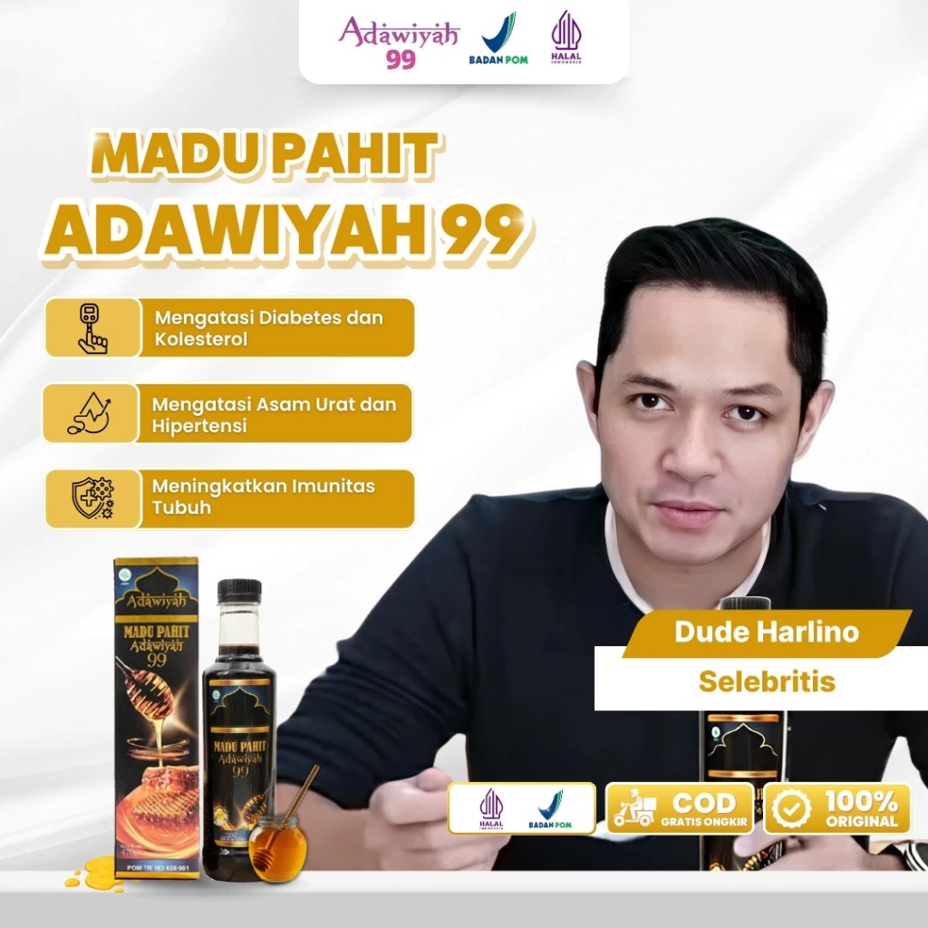 

Madu Pahit ADAWIYAH 99 | Madu Stamina | Herbal Lambung Hipertensi Kolesterol Asam Urat DLL