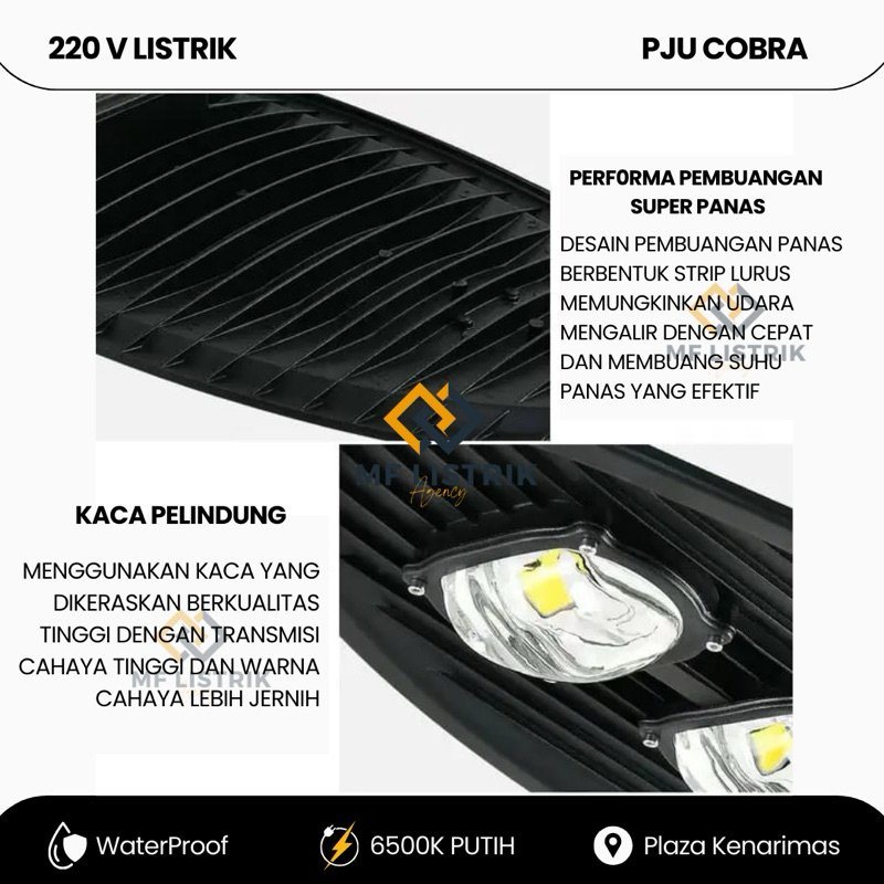 QH [SNI] Lampu Jalan PJU Cobra Led 100 Watt Lampu Jalan Led Cobra 100 Watt