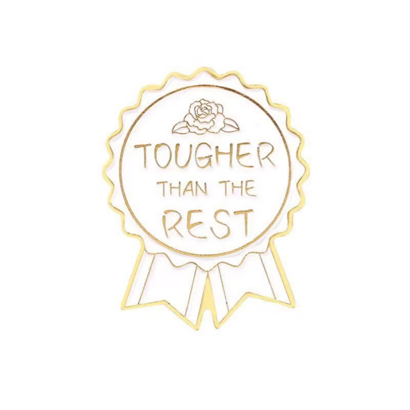 (FREE STICKER) Enamel Pin medali tougher