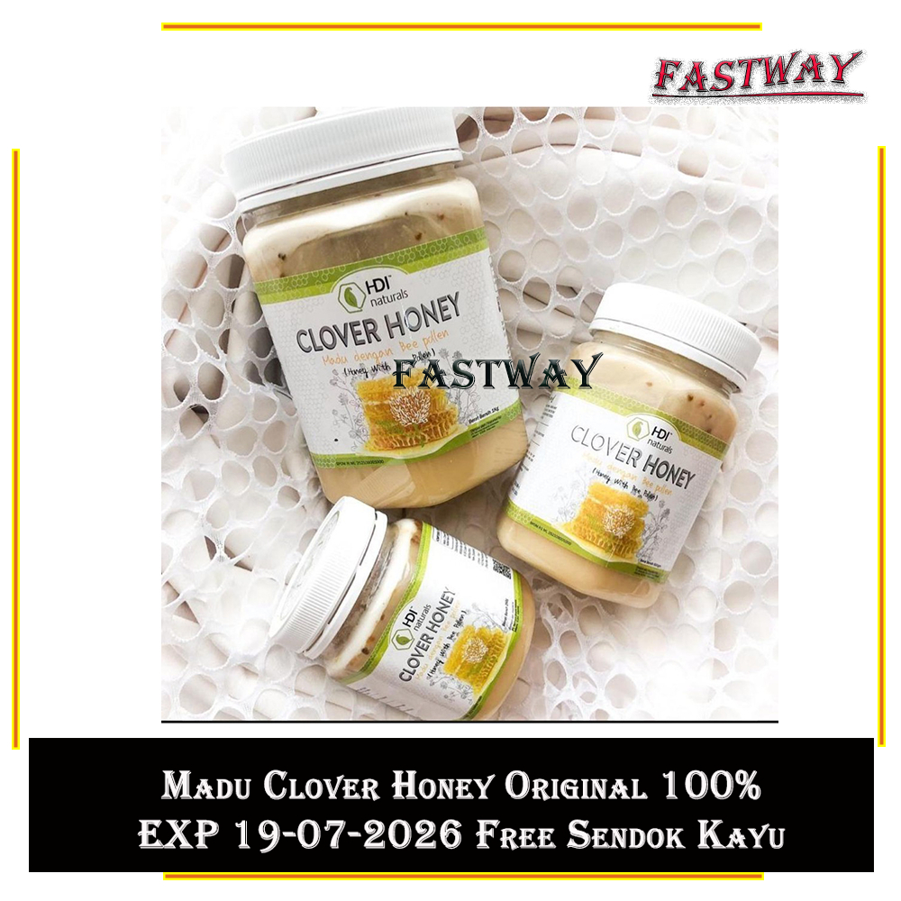 

MADU H0ney cl0ver 1kg 500g 250g ORISINIL Original ORI Segel Free Sendok Kayu EXP Lama 2026