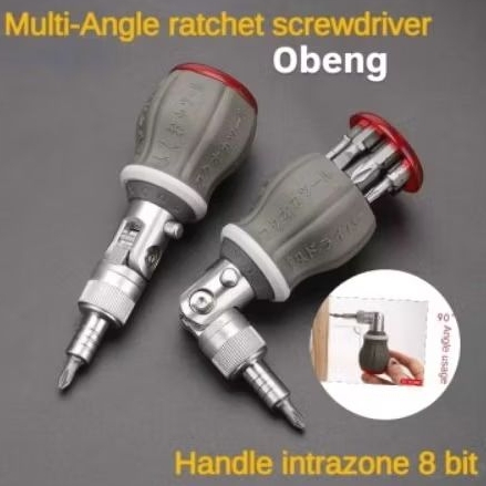 SET OBENG MULTI-ANGLE REPARASI OBENG SET REPARASI MULTIANGLE RATCHET SCREWDRIVER TOOLS