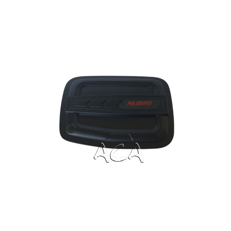 TANK COVER AKSESORIS TUTUP TANGKI PAJERO SPORT 2009-2015 HITAM DOFF TINGGAL TEMPEL