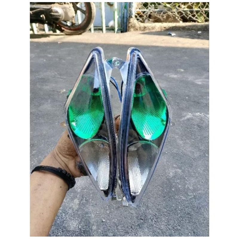 Lampu Sen Mio MX Custom Hijau Mio sporty Mio Lama Variasi Lampu Sen Mio Custom
