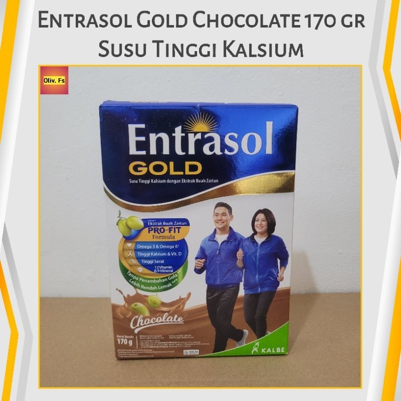 

Entrasol Gold Chocolate 170g / 170gr Susu Tinggi Kalsium