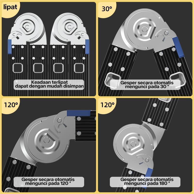 RB 3.7M/4.7M/5.8M Tangga Lipat Tangga Aluminium Tangga Multifungsi Tangga Dekorasi Tangga Lipat