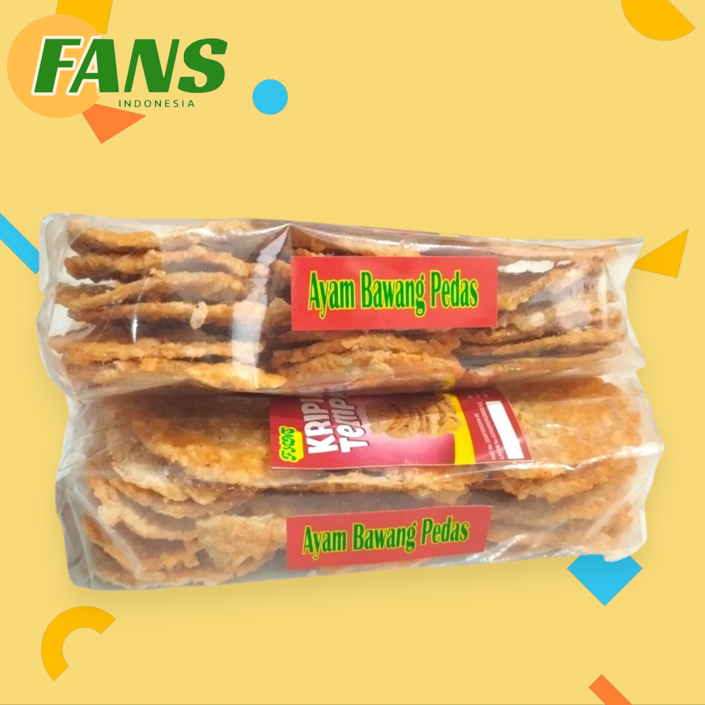 

KERIPIK TEMPE AYAM BAWANG PEDAS 100GR | CAMILAN PEDAS DAN GURIH