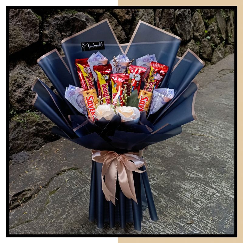 

Buket Uang + Coklat