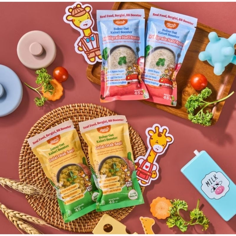 Cereal Bubur Oat Kalori Booster Plum and Blum Travel Size