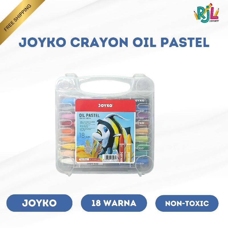 

Joyko Crayon Oil Pastel | 18 Warna | Non Toxic