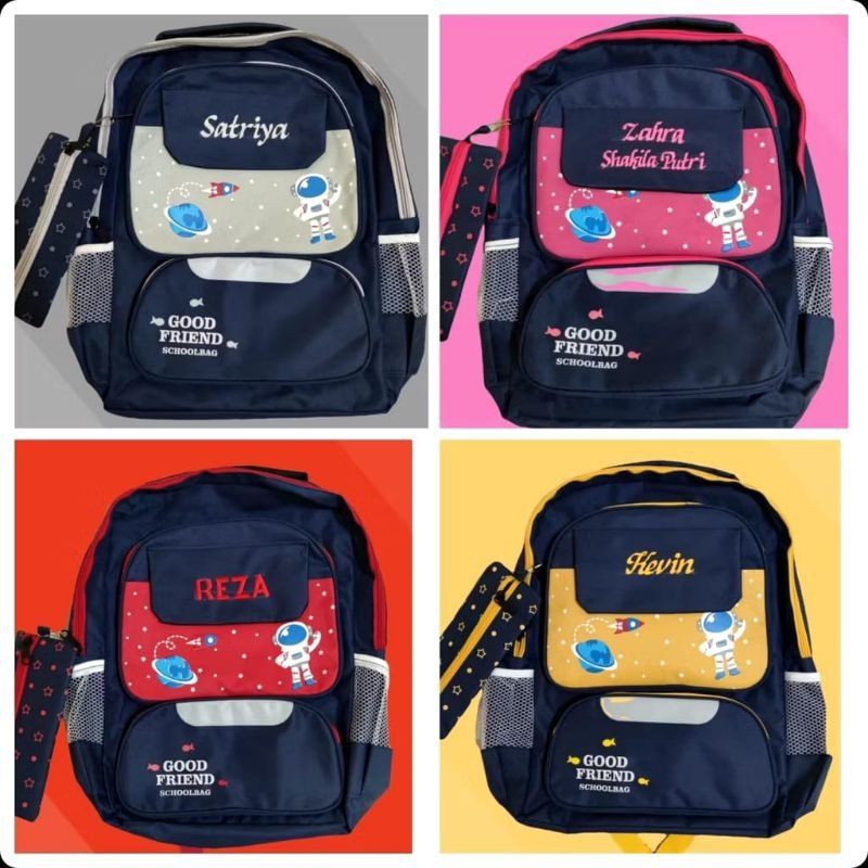 Tas Ransel Astronot anak sekolah Custom Nama