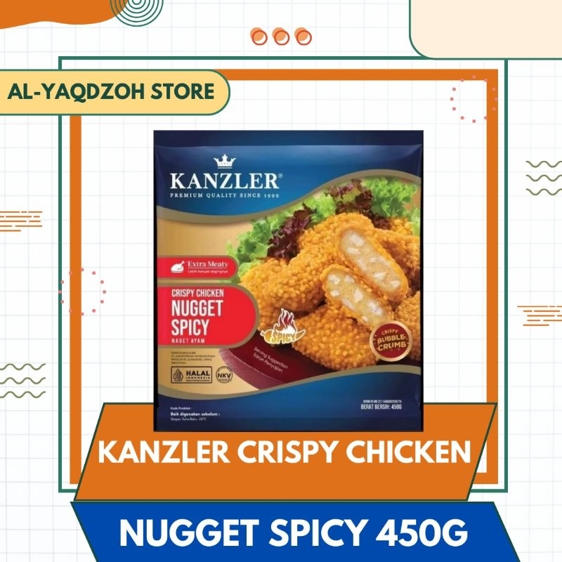 

Kanzler FROZEN FOOD | Crispy Chicken | Nugget Spicy | 450 Gram