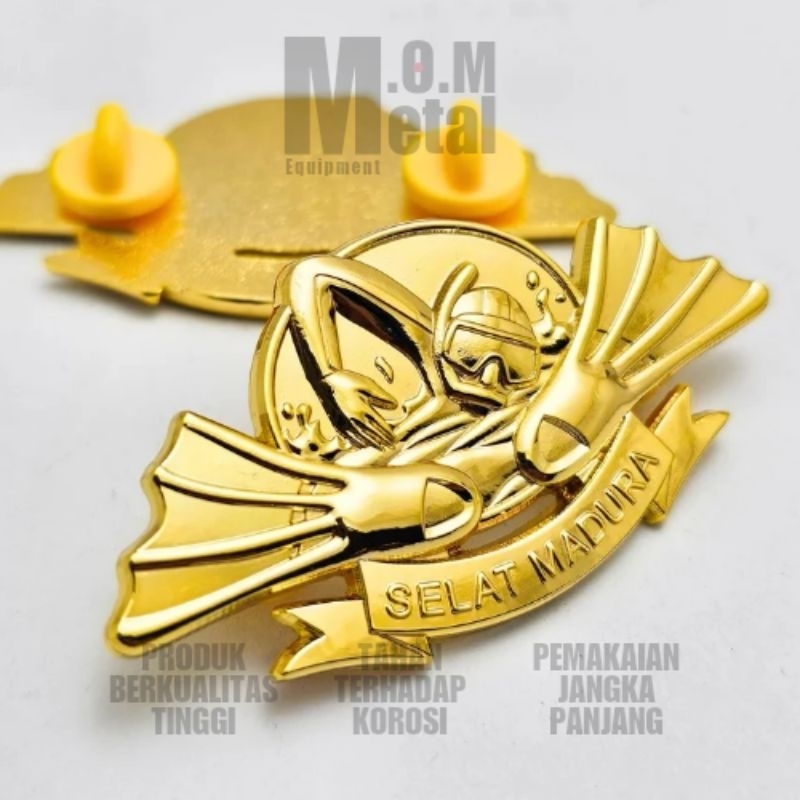 Brevet Selat Madura TNI / Scuba Dasar / Brevet TNI / Atribut TNI / Bordir TNI / Brevet Premium / Pro
