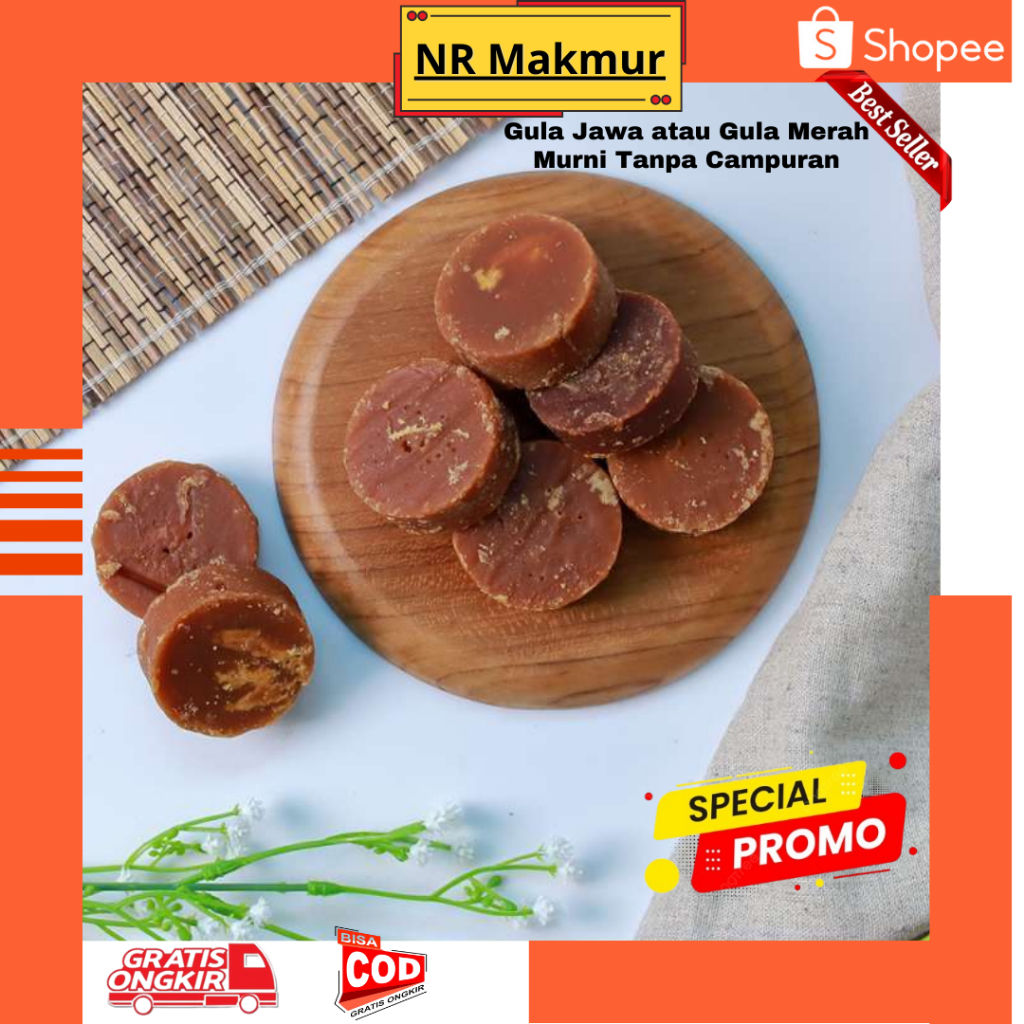 

Gula Jawa Gula Merah Asli Murni Kemasan 500 gram