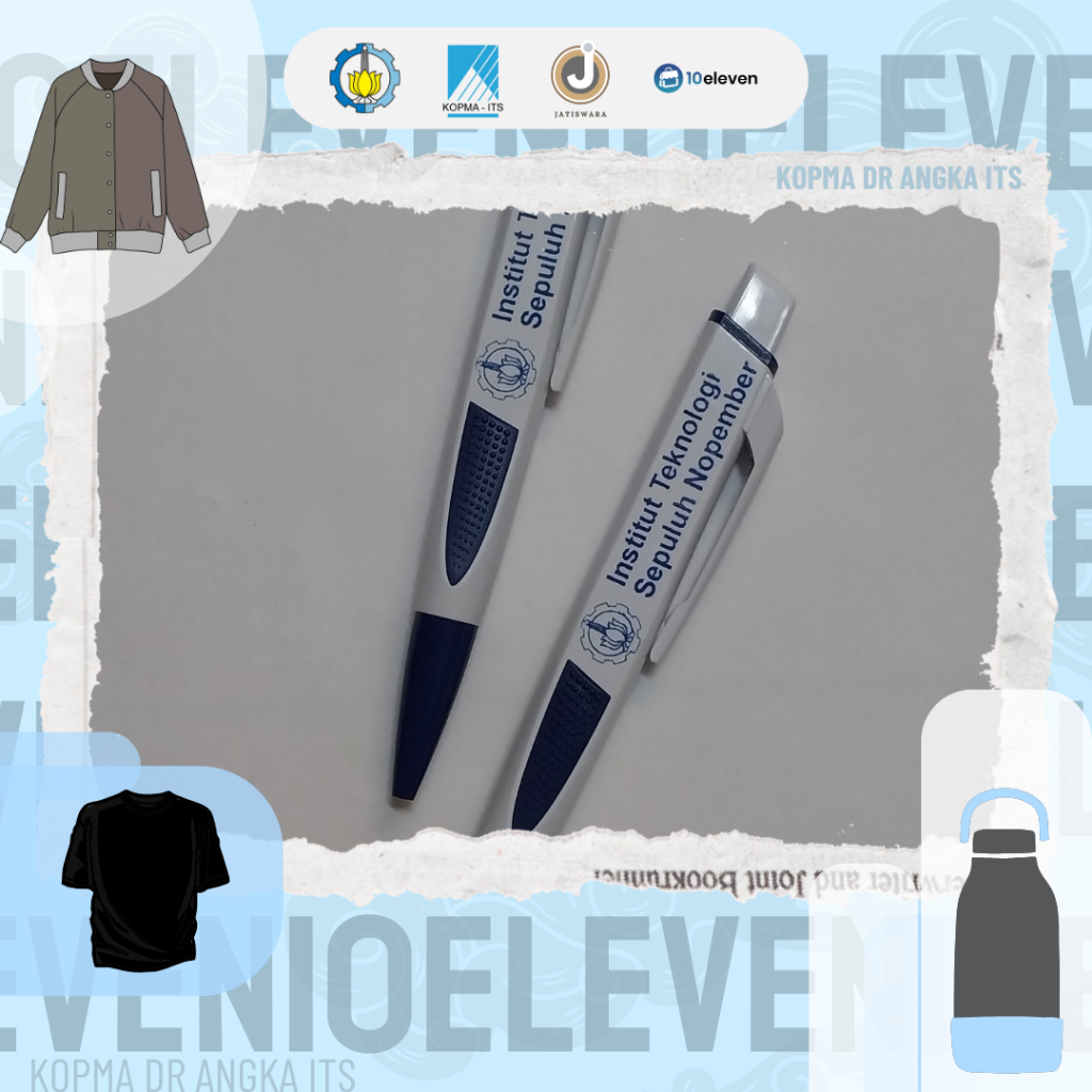 

[MERCHANDISE ITS] BOLPOIN PLASTIK PUTIH ITS