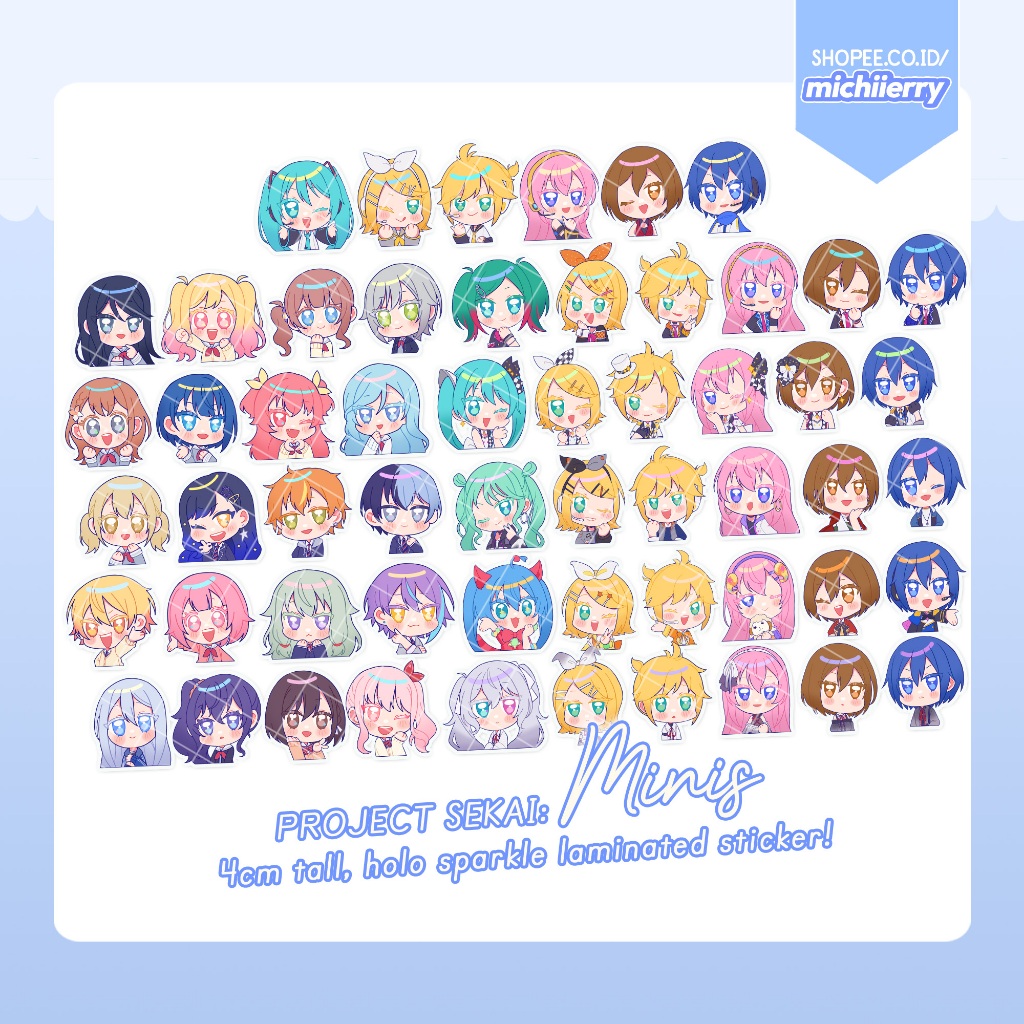 Project Sekai Fanmerch - Mini Stickers