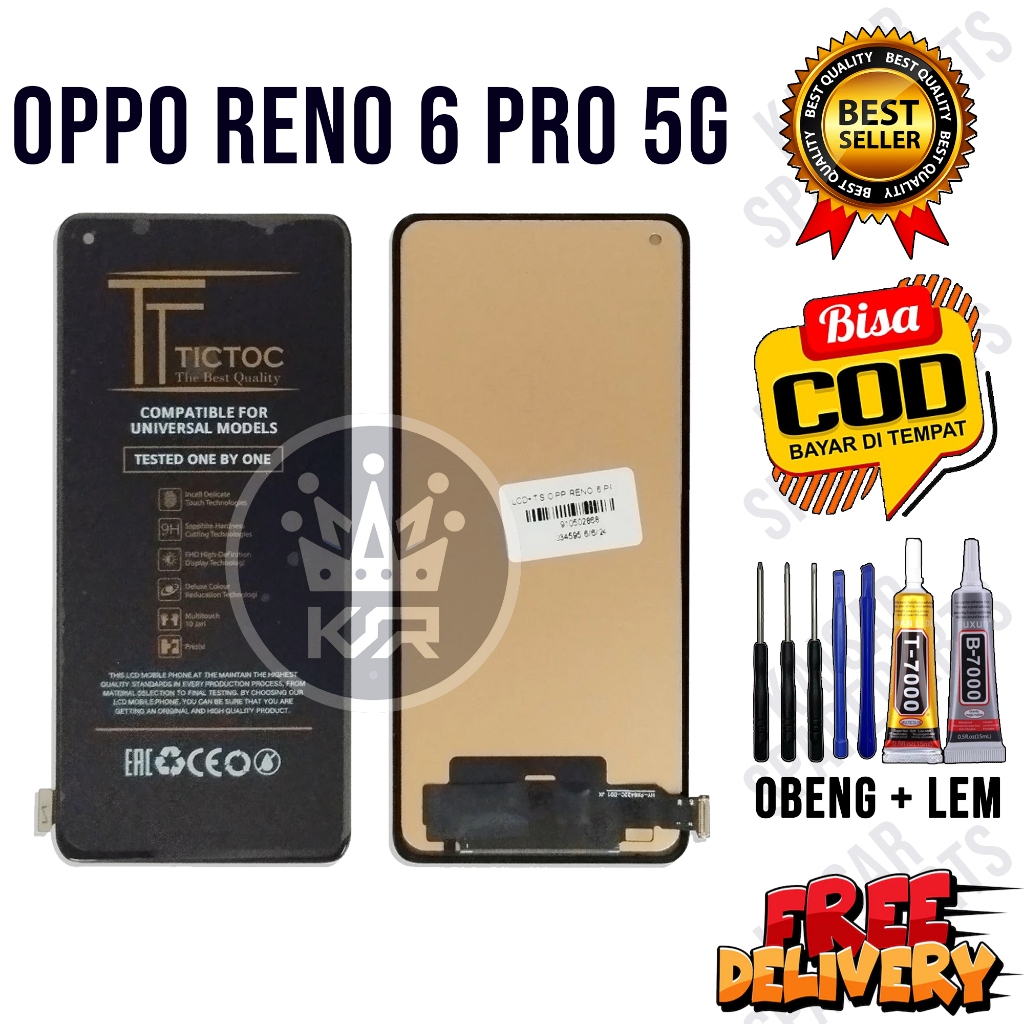 Lcd Touchscreen OPPO RENO 6 5G Original OEM Lcd oppo reno 6 5G Fullset