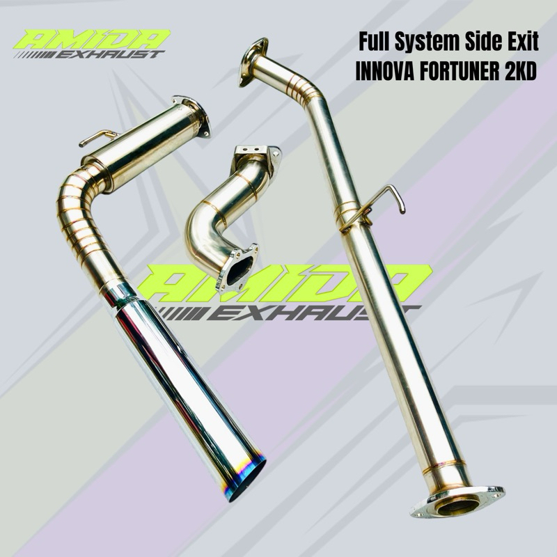 KNALPOT FULL SYSTEM SIDE EXIT INNOVA DIESEL 2KD FORTUNER NON VNT