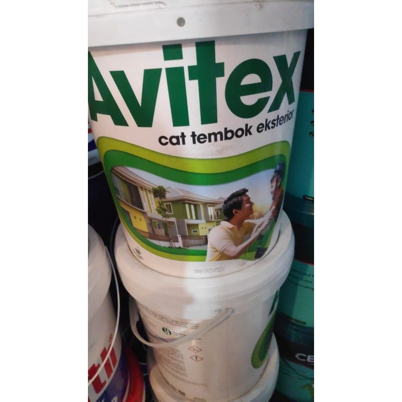 CAT AVITEX CAT TEMBOK EXTERIOR SUPER WHITE/PUTIH AVITEX EXTERIOR PAIL