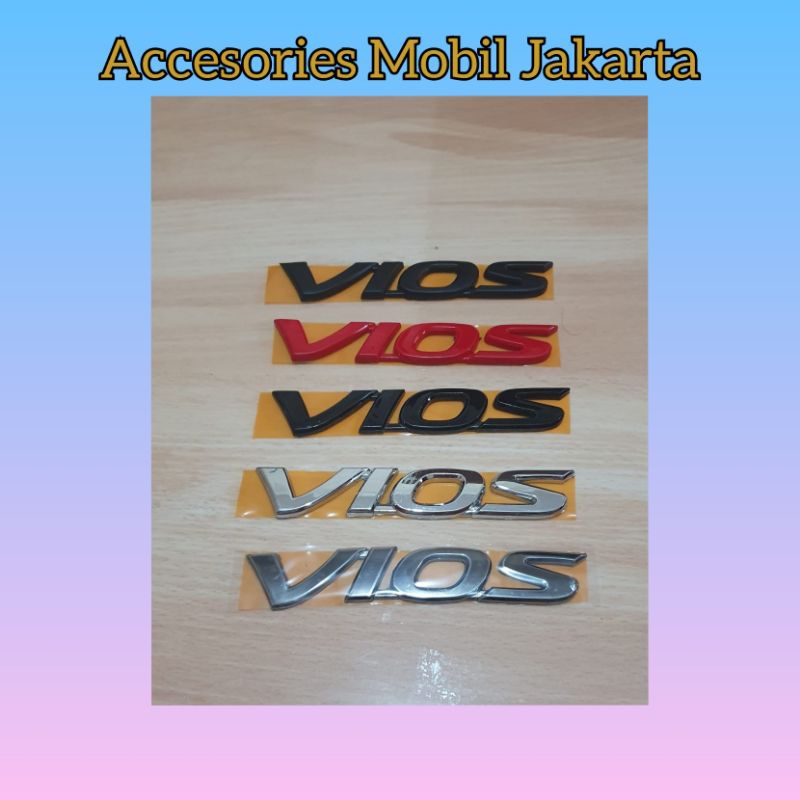 Emblem Logo Tulisan Bagasi Belakang Toyota Vios