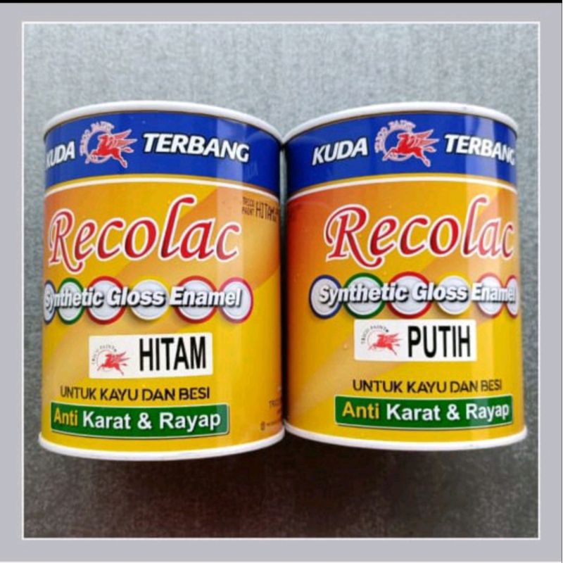 

Recolac Kuda Terbang 0.8 Liter Cat Minyak Besi Kayu Anti Karat Anti Rayap