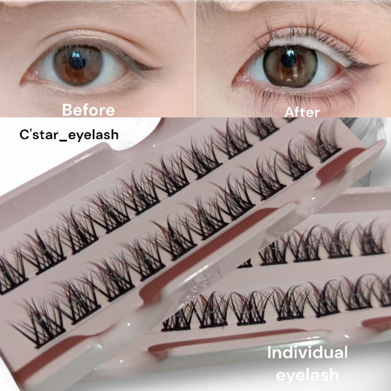 [BISA VOD] Bulu Mata CLASTER Individual Lash  ( mini ) trilogistone