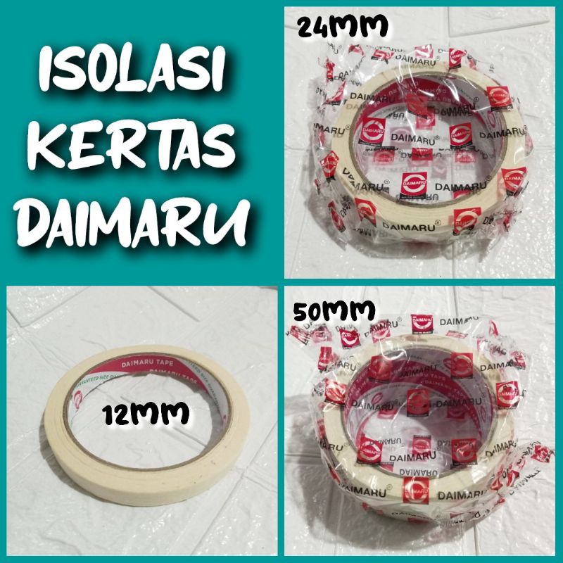 

Isolasi Kertas Masking Tape / Isolasi / Lakban Kertas Daimaru - Home Care 12mm 12 mm 24mm 24 mm 48mm 48 mm 1" 2" 1/2" in inchi inch ukuran terbaik Bagus baik