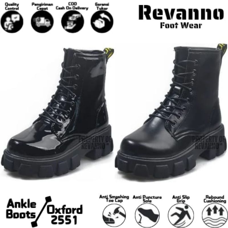 Sepatu Ankle Boots Wanita / Sepatu Wanita / Sepatu Boots Wanita Fashion Korea Trending Hits Hitam,37