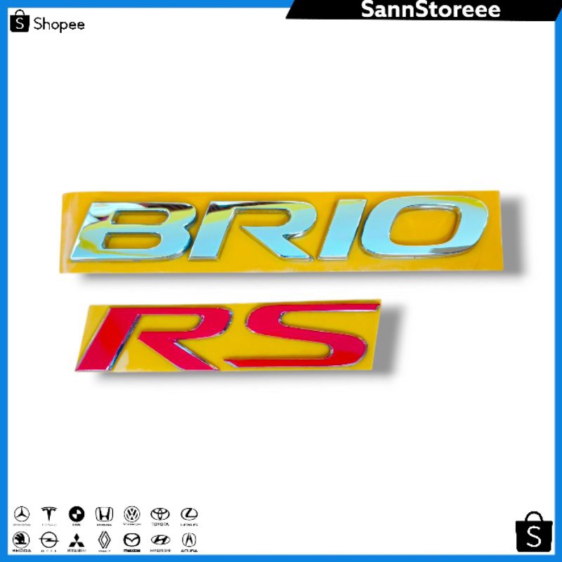 Emblem Brio Original/ Honda Brio RS 2020-2023/ Emblem Bagasi Honda Brio