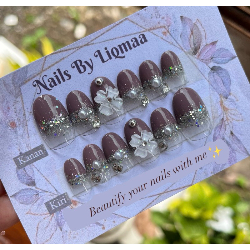 KUKU PALSU MIX CLEAR / KUKU PALSU WEDDING / NAIL ART WEDDING / NAIL ART