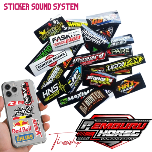 Sticker Sound System Viral Brewok Brengos AUDIO Isi 25 Pcs STIKER HOREG | STICKER SOUND