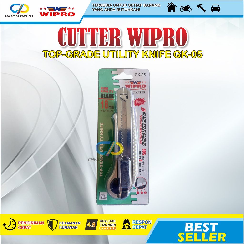 

WIPRO PISAU CUTTER BESAR FULL BESI TOP QUALITY