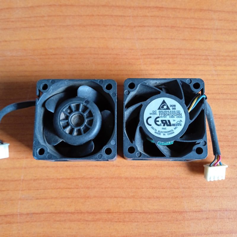 Kipas Delta DC 12V 0.60A 4x4 cm Tebal 2.8cm Fan Bekas
